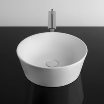 Vasque suspendue / rectangulaire / en porcelaine...