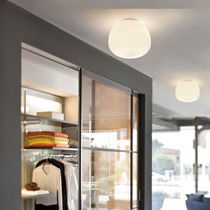 Plafonnier contemporain / rond / en verre...