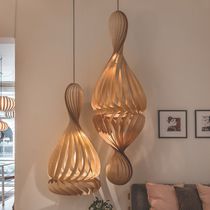 Lampe suspension / contemporaine / en bouleau...