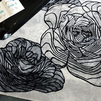 Tapis contemporain / à fleurs / en soie...