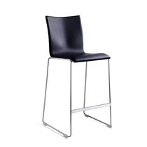 Chaise de bar contemporaine / tapissée /...