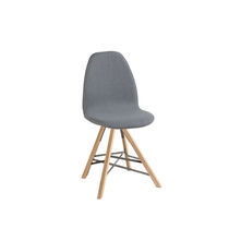 Chaise contemporaine / tapissée / avec accoudoirs...