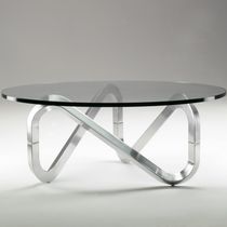 Table basse contemporaine / en verre / en...