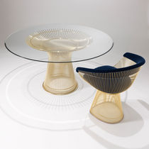 Table à manger contemporaine / en verre...