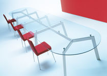 Table contemporaine / en métal / en chêne...
