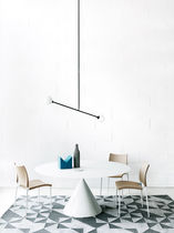 Chaise contemporaine / empilable / en tissu...