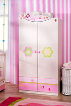 armoire 2 portes pour chambre d'enfant (fille) BABY FLOWER Cilek AS