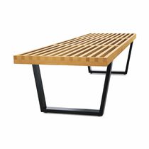 banc design en bois massif par George Nelson NELSON BENCH VITRA HOME