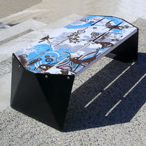banc public contemporain en aluminium Numericoat&reg; - Mobilier Urbain VISIO-TECHNIC