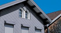 bardage de fa&ccedil;ade m&eacute;tallique en &eacute;cailles de zinc VMZ ADEKA&reg; FACADE VMZINC