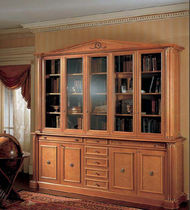 biblioth&egrave;que vitr&eacute;e de style HERMITTAGE E 6041 OAK DESIGN