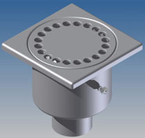 bonde de douche en acier inox series 100 mm: c1040/1 Caggiati Maurizio Srl