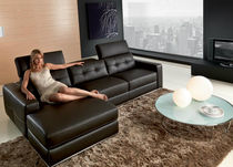 canap&eacute; d'angle contemporain en cuir BARIBLU Max Divani