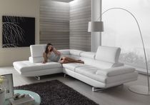 canap&eacute; d'angle contemporain inclinable en cuir HABART Max Divani