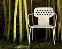 chaise de jardin classique avec accoudoirs (m&eacute;tal) OPEN by Jasper Morrison ALIAS