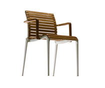 chaise de jardin contemporaine par Alberto Meda TEAK ALIAS