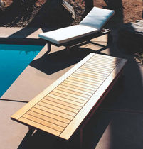chaise longue de jardin contemporaine &agrave; roulettes PURE Henry Hall Designs