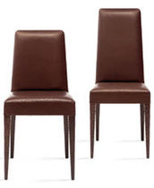 chaise contemporaine en cuir WORK by Roberto Lazzeroni CECCOTTI COLLEZIONI