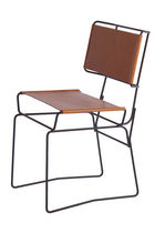 chaise contemporaine en cuir FIL CUIR AA NEW DESIGN