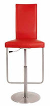 chaise de bar contemporaine pivotante en cuir D 32 PE  Tecta