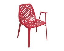 chaise de jardin contemporaine avec accoudoirs (m&eacute;tal) PATTERN by Arik Levy EMU