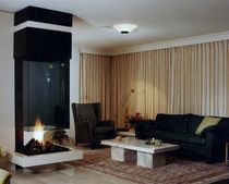 chemin&eacute;e contemporaine (foyer ouvert &agrave; bois) CV 006 BLOCH DESIGN