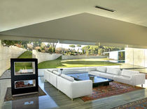 chemin&eacute;e double-face contemporaine (foyer ferm&eacute; au bio&eacute;thanol) TAILORED by Shioconcept.com/LIVE SHIO CONCEPT