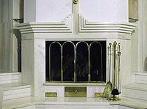 chemin&eacute;e traditionnelle (foyer ferm&eacute; &agrave; bois)  S&ouml;lker Marmor