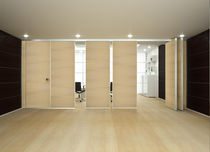 cloison mobile acoustique en bois ROLLING WALL - BLIND MONOCARRELLO Arcadia