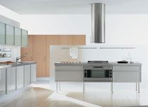 cuisine contemporaine en aluminium (avec &icirc;lot) QUADRA EFFETI INDUSTRIE