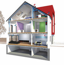 dalle pr&eacute;fabriqu&eacute;e de plancher alv&eacute;ol&eacute;e en b&eacute;ton arm&eacute; BRESPA&reg;-L&Uuml;FTUNGSDECKE DW Systembau