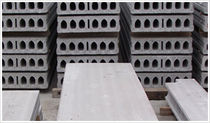 dalle de plancher alv&eacute;ol&eacute;e en b&eacute;ton pr&eacute;contraint  Hanson structural porecast