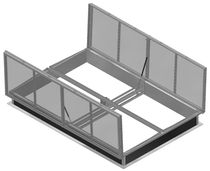 d&ocirc;me pour &eacute;clairage naturel avec exutoire de d&eacute;senfumage (pour toit terrasse) HEXASTEEL FEU DO Hexadome