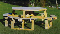 ensemble table et bancs de jardin classique  CARMO