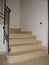 escalier quart tournant suspendu TORO E GUSCIA GRASSI PIETRE