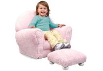 fauteuil avec repose-pieds pour enfant (fille) CHENILLE KidKraft