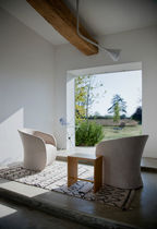 fauteuil contemporain en cuir CALLA by N.D.Lawrance Zanotta