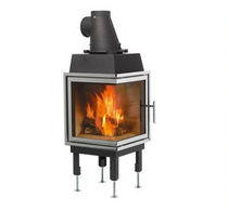 foyer ferm&eacute; &agrave; bois pour chemin&eacute;e d'angle (fonte) N-36V Nordpeis