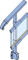 garde-corps en verre (avec main courante m&eacute;tallique) SATELLITE &reg; BALUSTRADES INSTALLUX