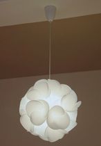 lampe suspension design en polycarbonate RADIOLAIRE by Raoul Raba Designheure