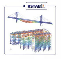 logiciel CAO 2D/3D de g&eacute;nie civil RSTAB 7 XX DLUBAL GMBH ING- SOFTWARE