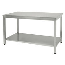plan de travail en acier inox pour cuisine professionnelle CENTRAL TABLE  MAFIROL