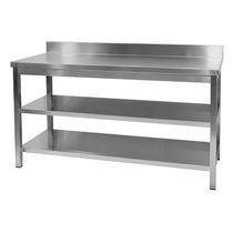 plan de travail en acier inox pour cuisine professionnelle WALL TABLE  MAFIROL