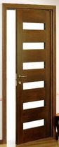 porte battante en bois semi-vitr&eacute;e CLAIRE ICIF SFERAGROUP
