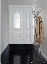 porte d'entr&eacute;e en aluminium avec vantail lat&eacute;ral fixe ATHENA GROSFILLEX fen&ecirc;tres