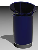 poubelle pour espaces publics MUSSEL-PEARL BLUE ARTOTEC