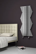 radiateur &agrave; eau chaude design en acier inox WAVE REINA DESIGN