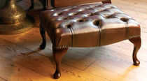 repose-pieds de style chesterfield en cuir STAMFORD Fleming & Howland