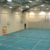 sol sportif en polyur&eacute;thane pour salle multisports FLEXIFLOR &reg; Thornton Sports Ltd