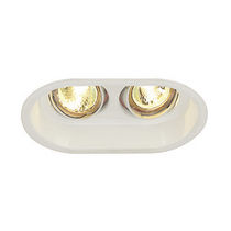 spot halog&egrave;ne encastrable de plafond (orientable, basse tension) HORN 2 TURNO MR16 SLV BY DECLIC